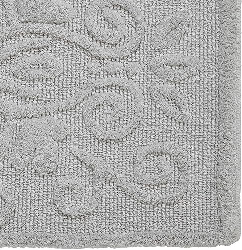 Miniatura 8 de Tahari Home Colección Karri  Alfombra de baño antideslizante de algodón copetudo, 21 x 34 pulgadas, color marrón