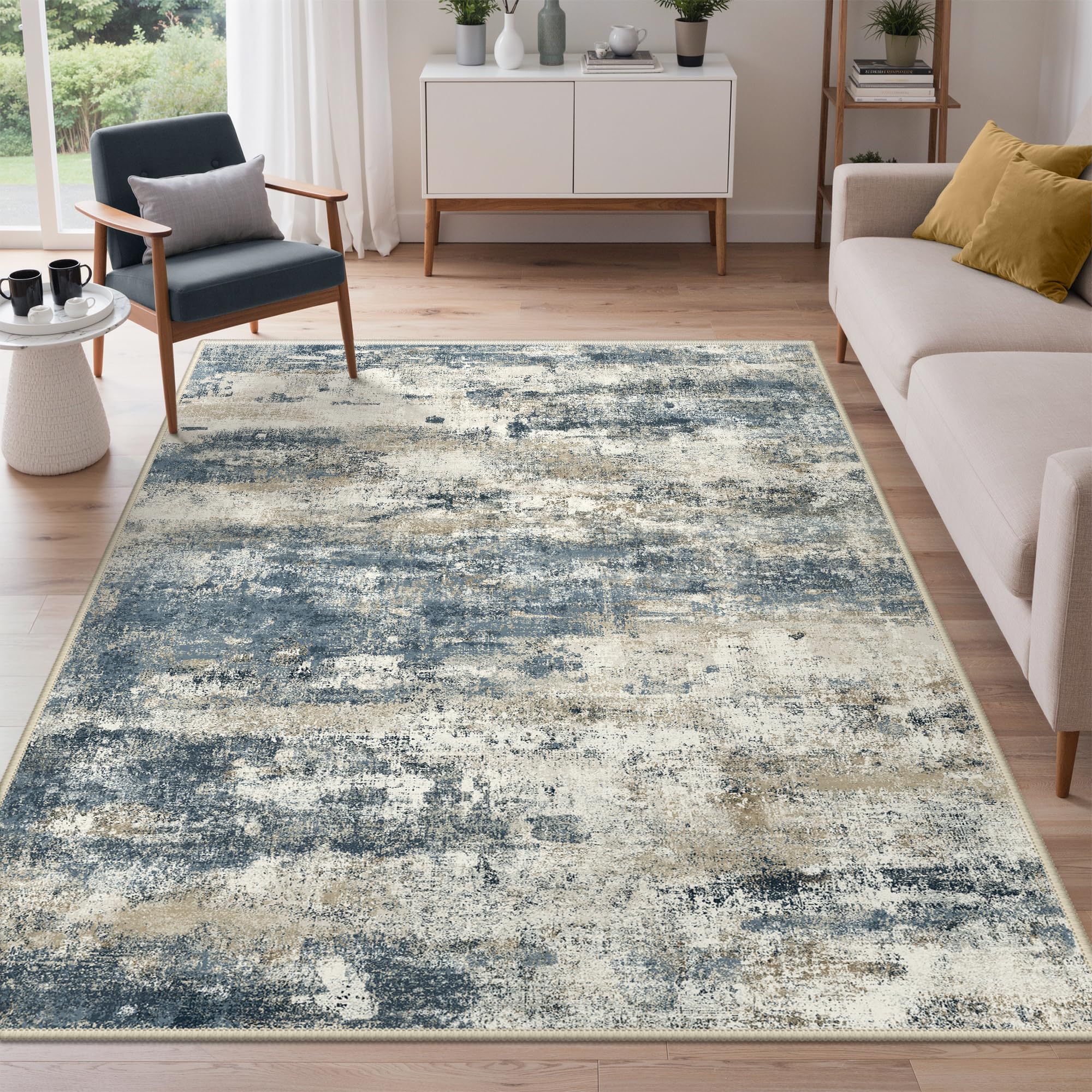 BEIMO Abstract Rug 120x170cm Washable Non-Slip Carpet Living Room โ image 1