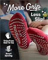 Vista 2 de Calcetines de algodón Fruit of the Loom con sujeción para bebé y niño pequeño