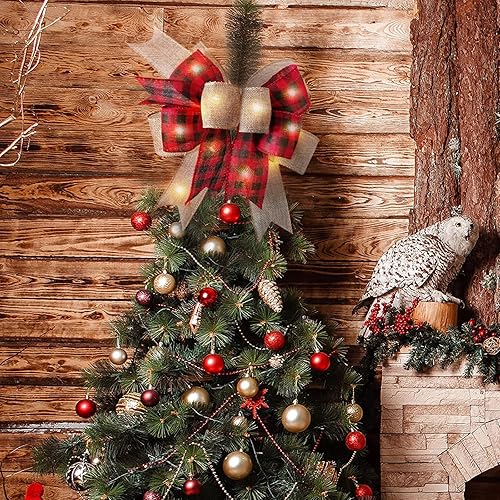 Miniatura 7 de Corona grande de Pascua con lazo de arpillera con alambre con huevos de conejo, adornos de puerta para el día de Pascua, árbol, decoraciones de