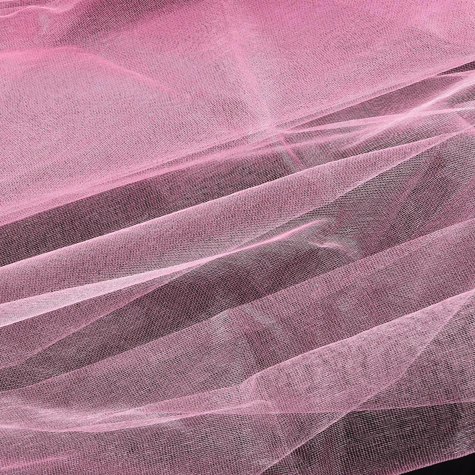 1 Piece Soft Organza Fabric Tulle Roll Sheer Tulle for Wedding Decor Organza Bows for Chairs Sash Glitter Fabric for Wedding Venue, Christmas Birthday Party Favors Gift Craft Decoration, 10m (Pink)