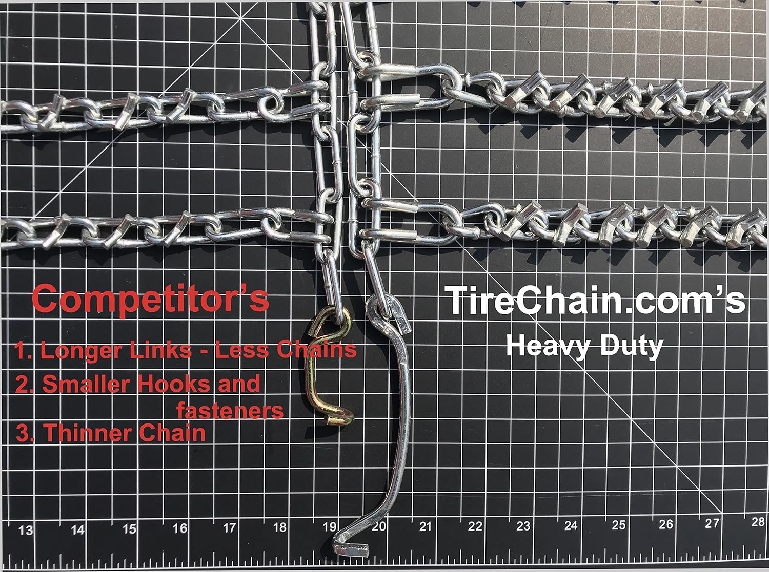 TireChain 8x12, 23x8.50x12 Heavy Duty Tractor Tire Chains : Automotive