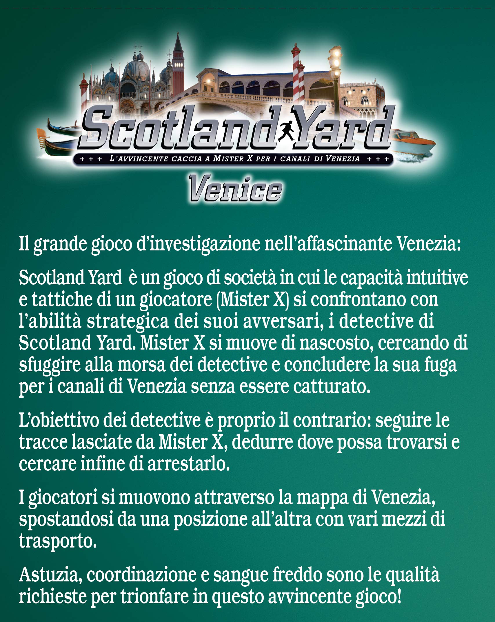 Ravensburger - Scotland Yard Venezia | Giochi Da Tavolo Adulti E Bambini | Giochi Di Società | Giochi Bambini 8 Anni O Più | 2-6 Giocatori | 45 Minuti