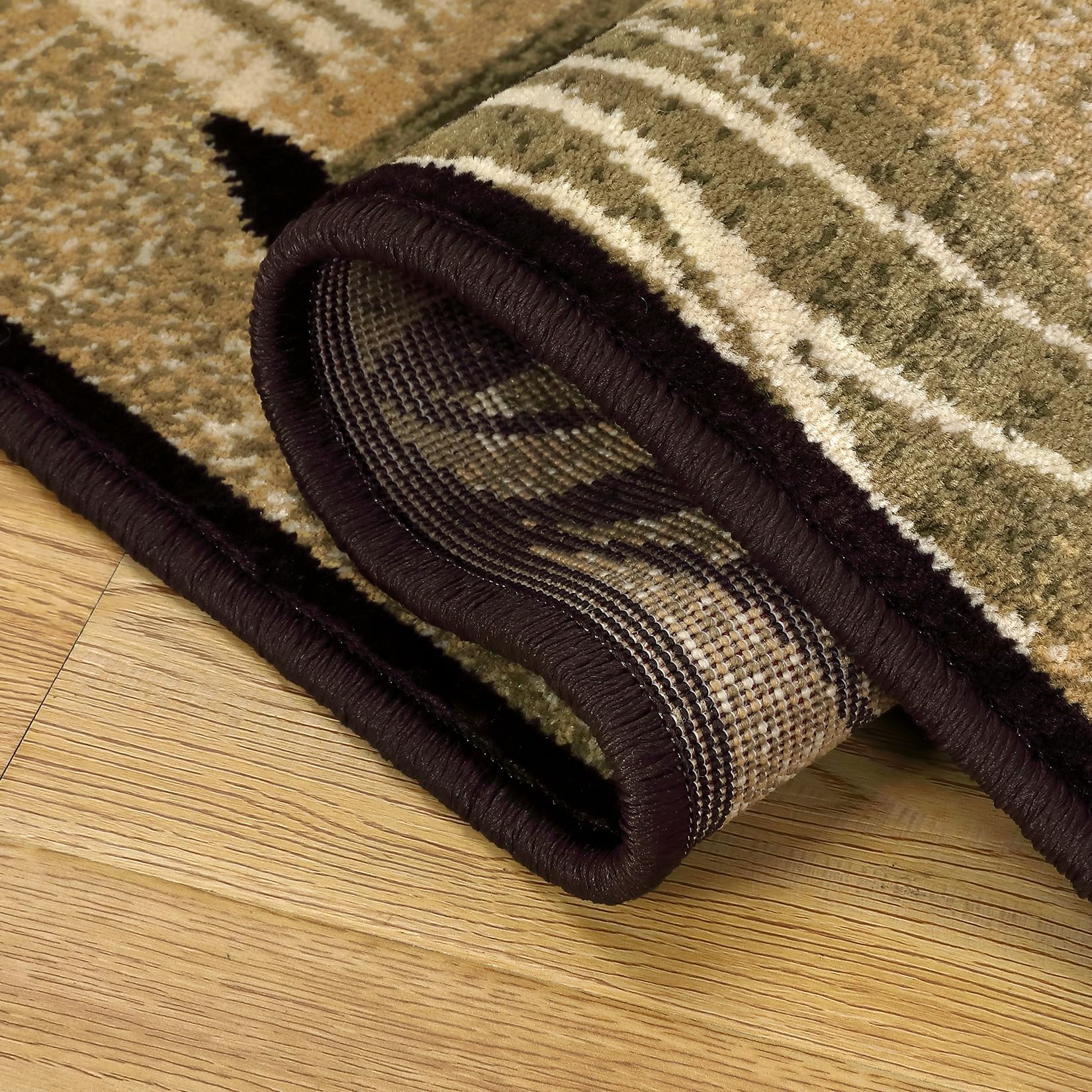 WESTLOOM Kitchen Runner Rug 2x8 Boho Runner Rug Non-Slip Non Shedding Area Rug Modern Floral Area Rug Farmhouse Vintage Area Rug for Bedroom Living Room Hallway Entryway, Beige/Taupe