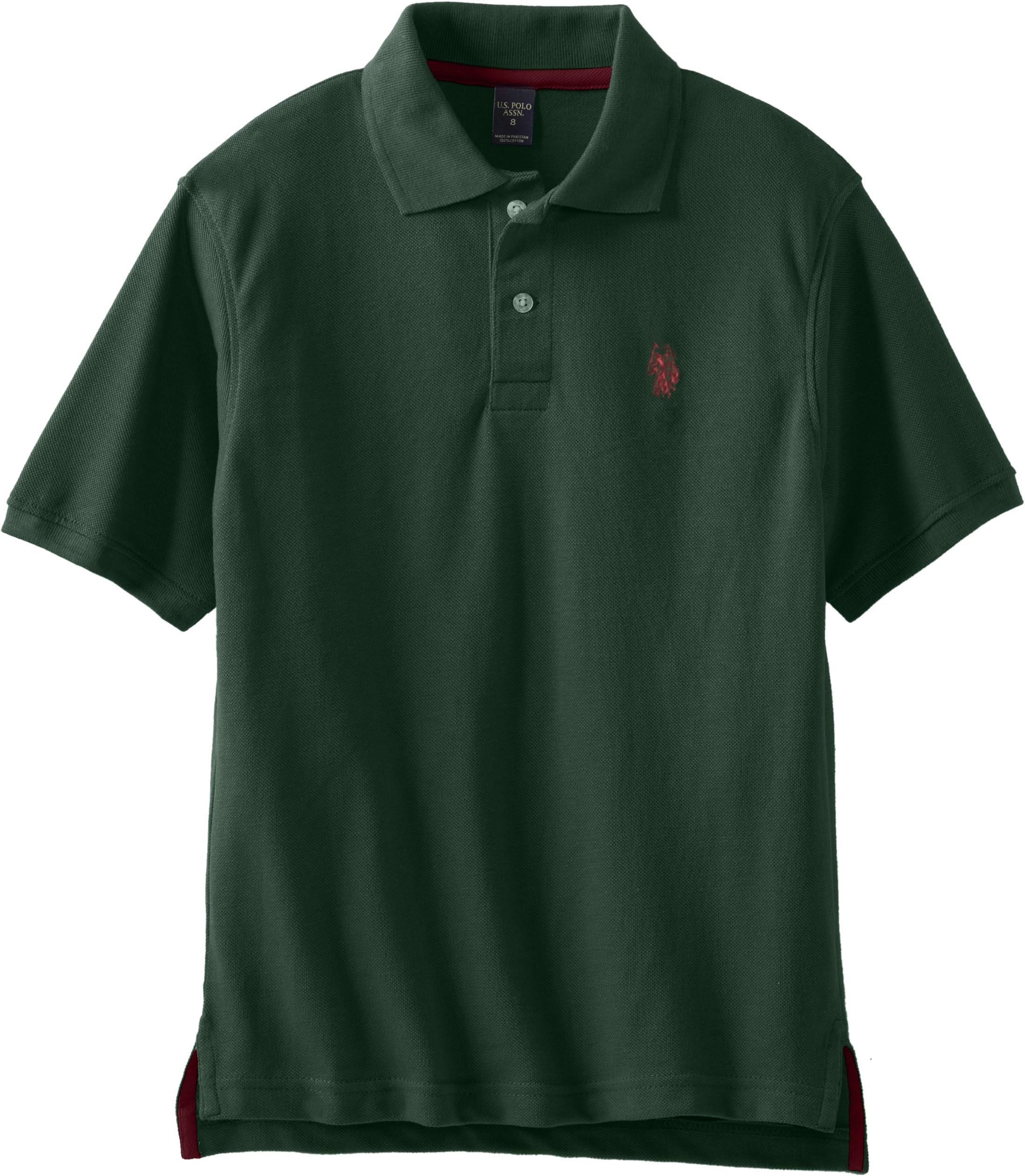 U.S. Polo Assn. Big Boys' Solid Pique-Polo Shirt