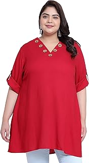 indietoga Women's Plus Size Casual Longline Tunic Tops (2XL to 7XL)-picture-15