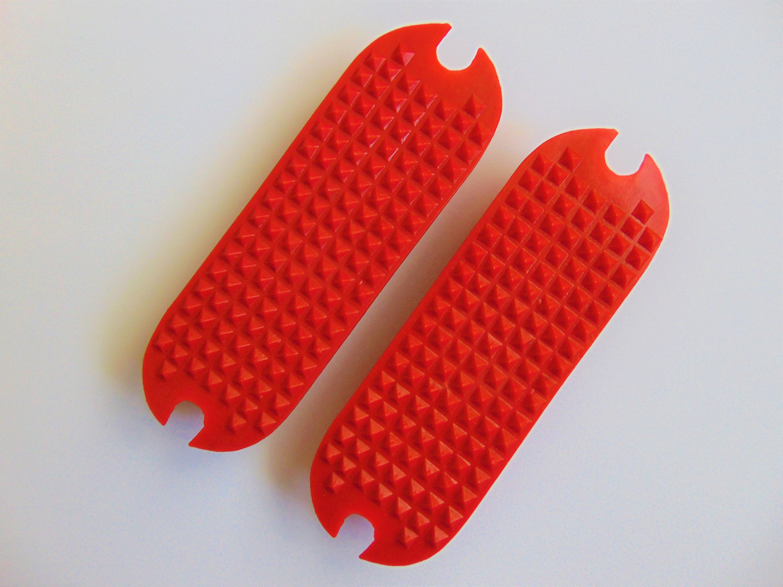 S-Products RUBBER FILLIS IRON STIRRUP TREADS PADS (4.75", Red)
