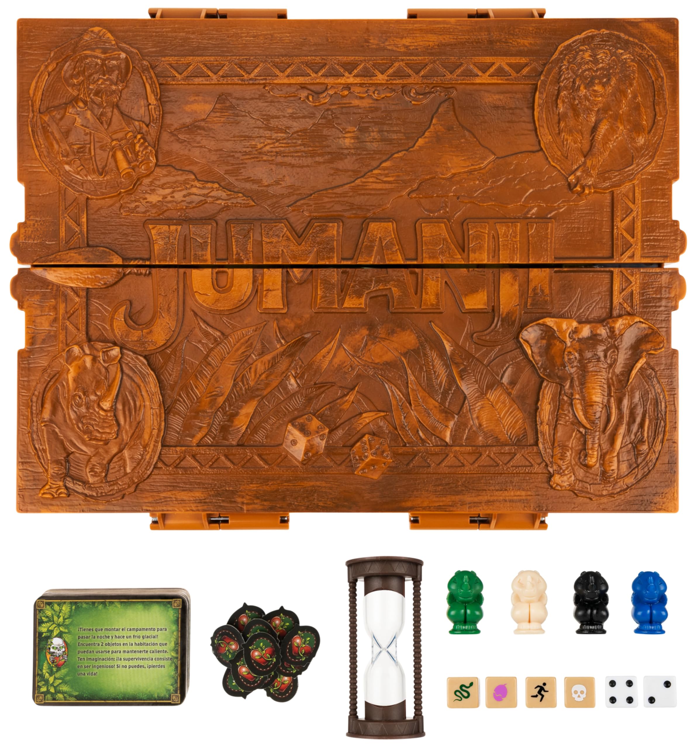 Spin Master Games Jumanji Deluxe Juego de Mesa Electrónico con Luces y Sonidos, 2-4 Jugadores, 8+