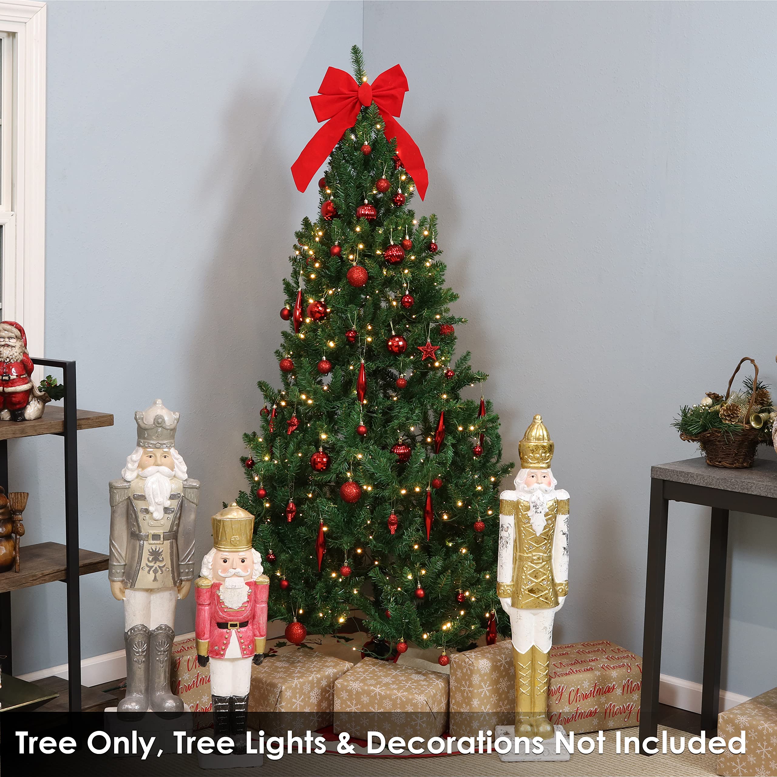 人工クリスマスツリー スタンド フェイククリスマスツリー ポール1～1.4インチ Amazon.co.jp: Sunnydaze 6フィート ライトなし人工クリスマスツリー