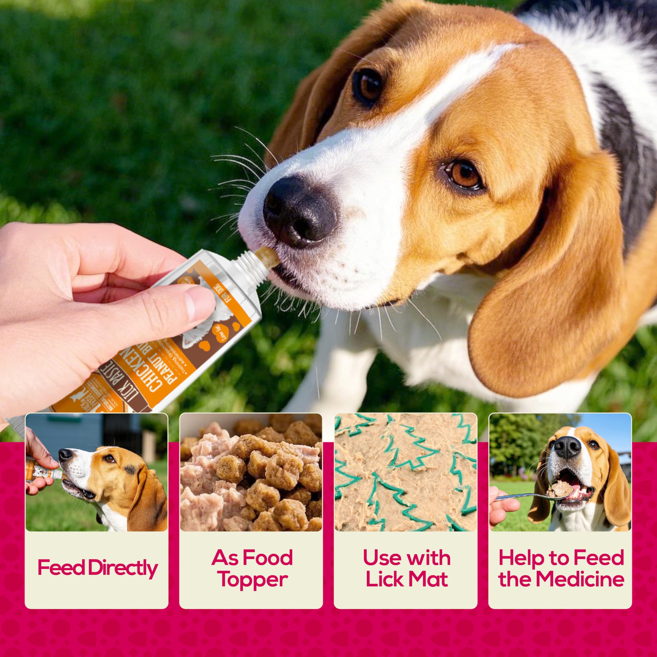 PACK'N PRIDE Liver Paste Dog Treats, Chicken and Peanut Butter Flavour Lick Paste, Rich in Nutrients, Portable - Image 4