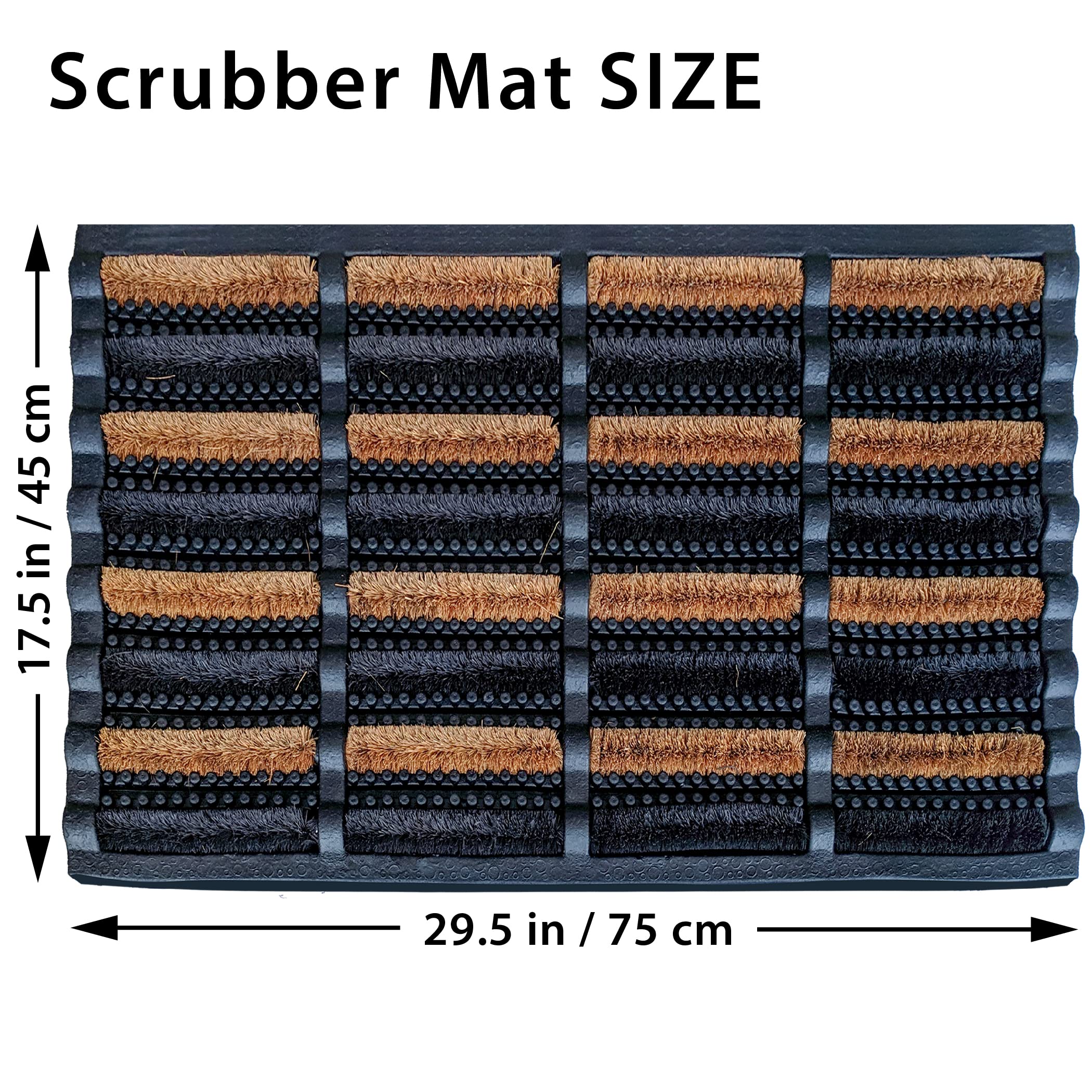 FOOTMATTERS Ninamar Mud Scrubber Tray Mat – 29.5 x 17.5 inch - 2 Pack — Amazon image 3