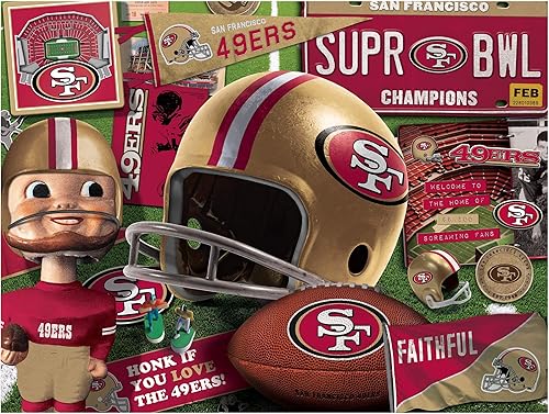 Miniatura 6 de YouTheFan - Rompecabezas serie retro NFL, 500 piezas