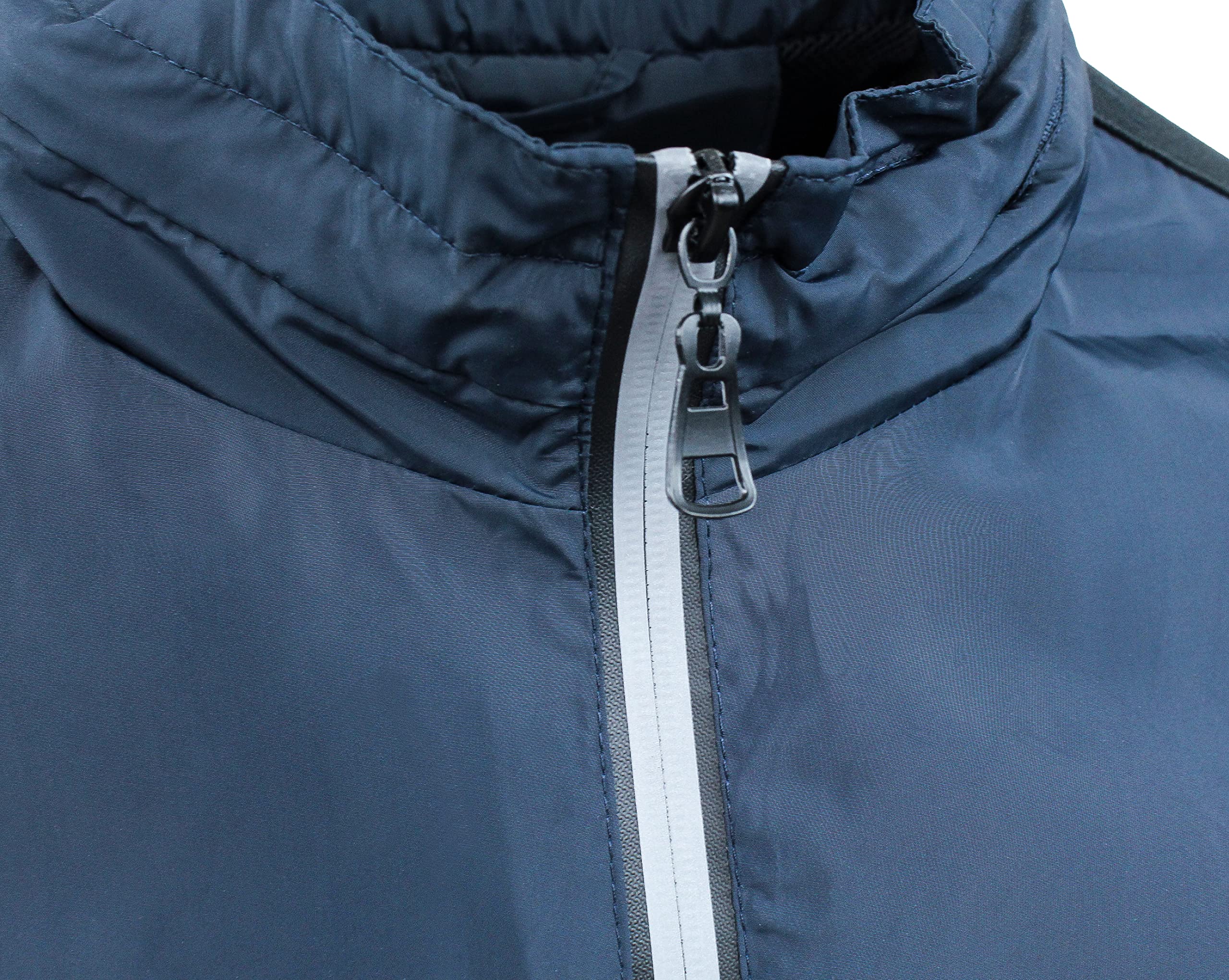 Evoga Giubbotto giacca uomo blu casual slim fit giubbino trench primavera estate