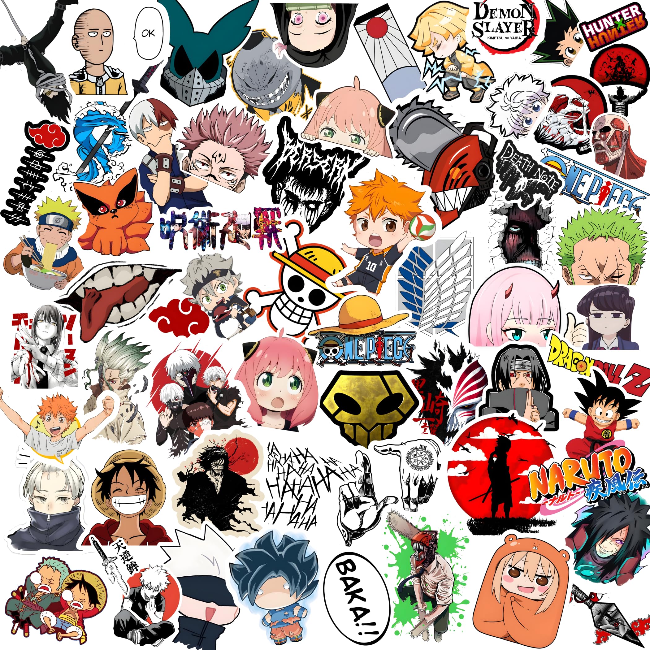 Moment Prints Anime Mega Sticker Pack - 64 Assorted Stickers Featuring Your Every Favorite Anime, Vinyl Stickers for Laptop, Journal, Bike Helmet, Diary, Guitar, Mobile Case - Waterproof Stickers (B0CSKLFFDS) Amazon Price History, Amazon Price Tracker