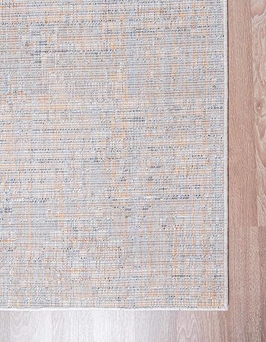 Miniatura 9 de Unique Loom Morocco Collection Medallion, alfombra abstracta (2 pies 7 pulgadas x 10 pies 0 pies, color marfilazul)