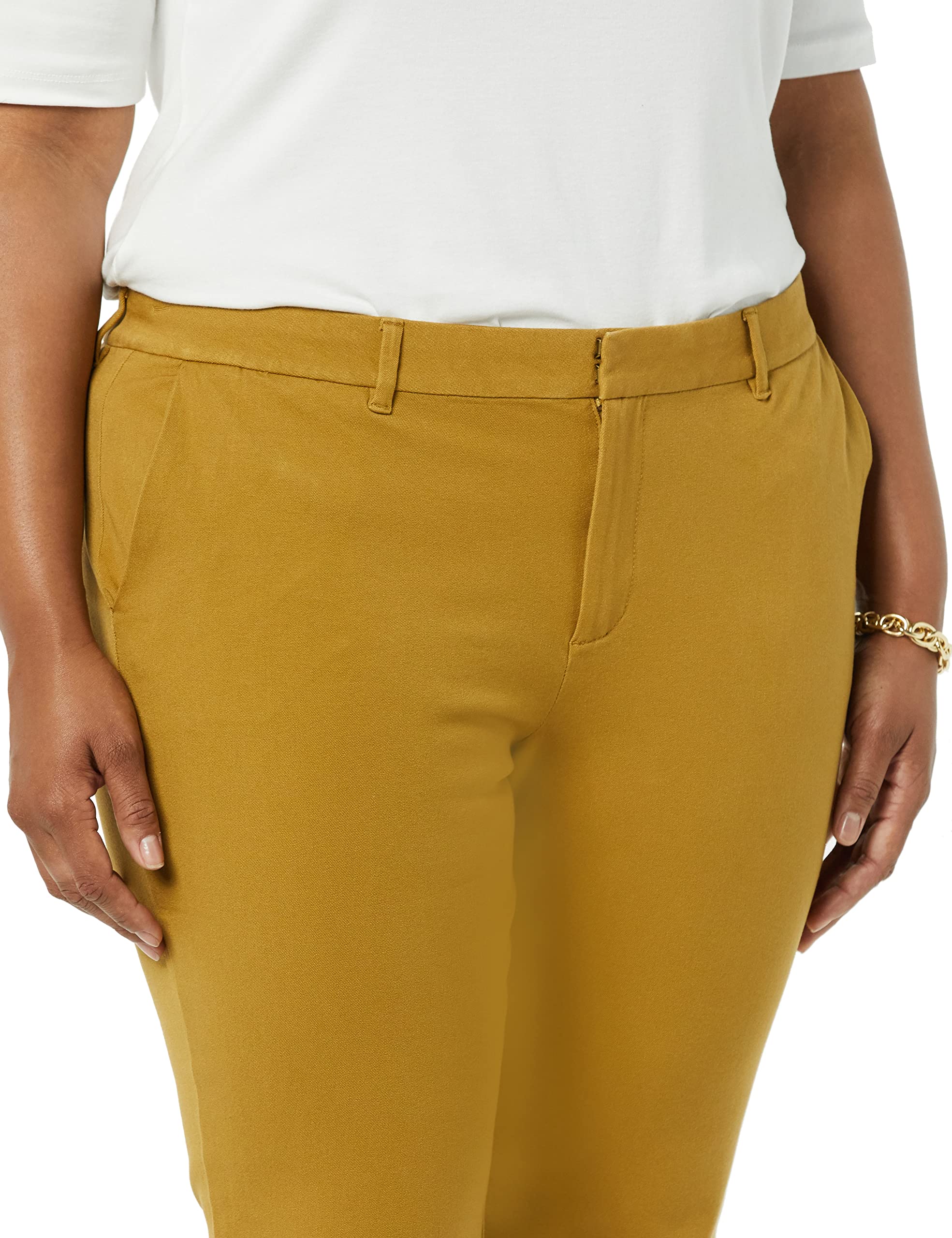 Amazon Essentials Donna Pantaloni Bielastici A Gamba Dritta Intera