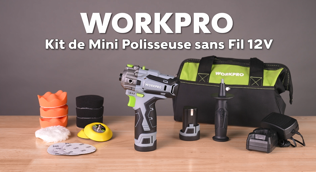 Polisseuse Ponceuse Sans Fil 12V 75mm - Moteur Sans Balais, 2 Vitesses, 2 Batteries, Pour Voiture Et Meubles