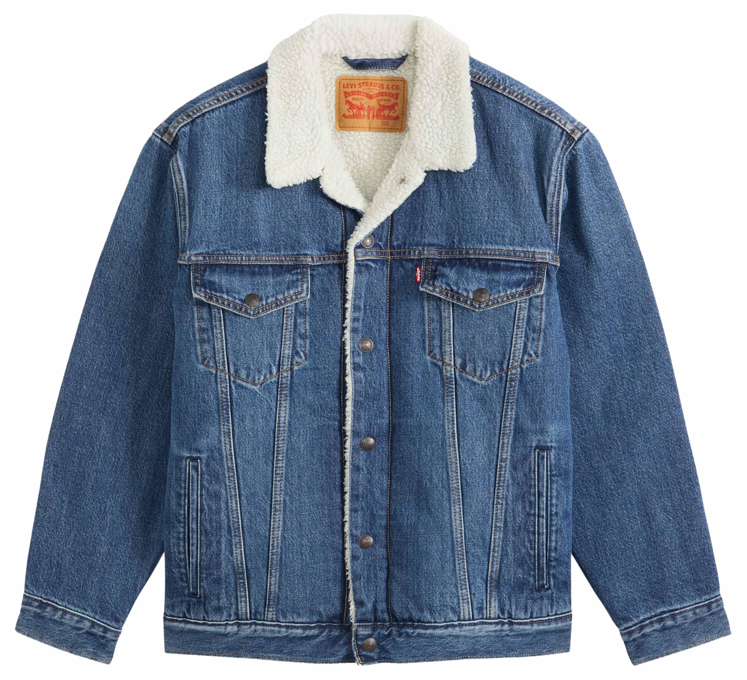 Levi's Herren Jeansjacke Relaxed Fit Sherpa Trkr