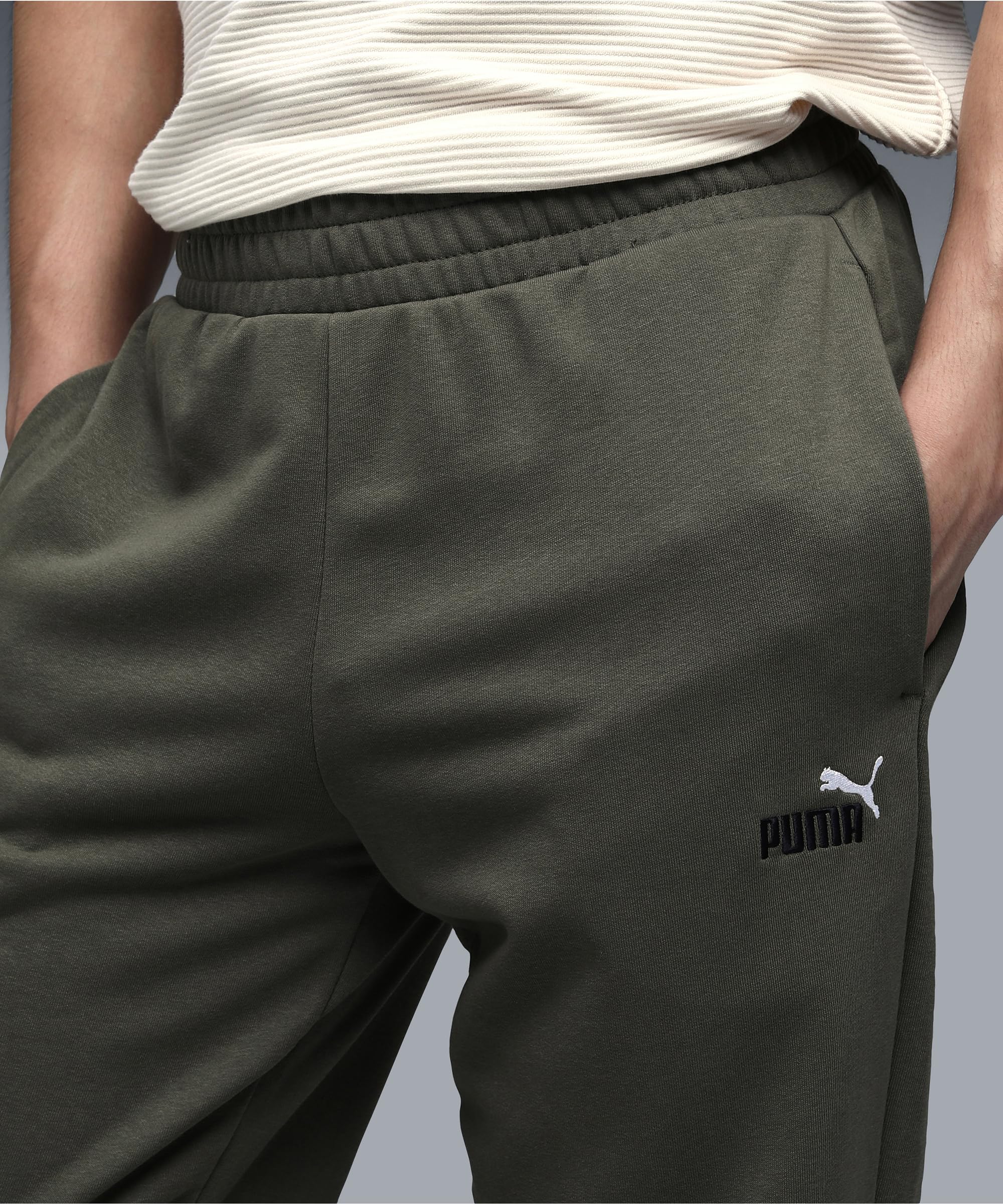PUMA Herren Strickhose ESS 2 Color No. 1 Logo Sweatpants Tr Cl