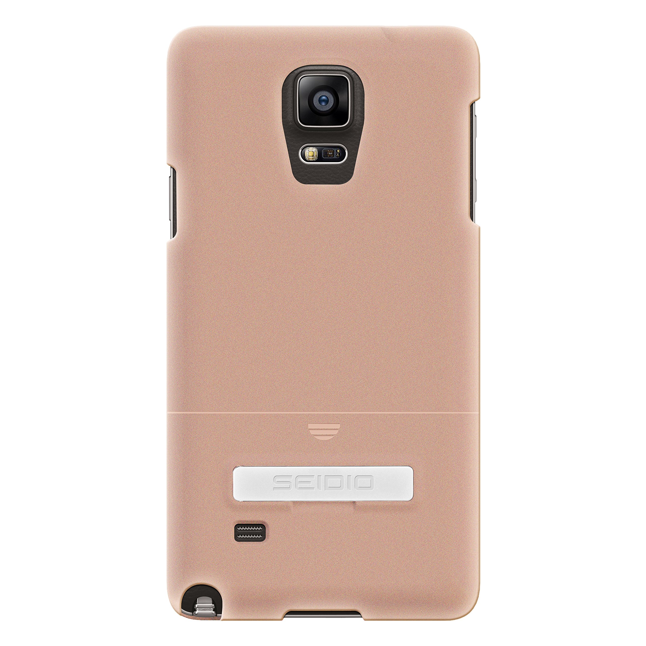 Seidio SURFACE Case with Metal Kickstand for Samsung Galaxy Note 4 - Retail Packaging - Rose Gold