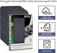 Vista 103 de KING MOUNTAIN - Parche de lona para colocar con la plancha, 3 x 60 pulgadas, parche de reparación de tela 100% de algodón, impermeable; para sofás