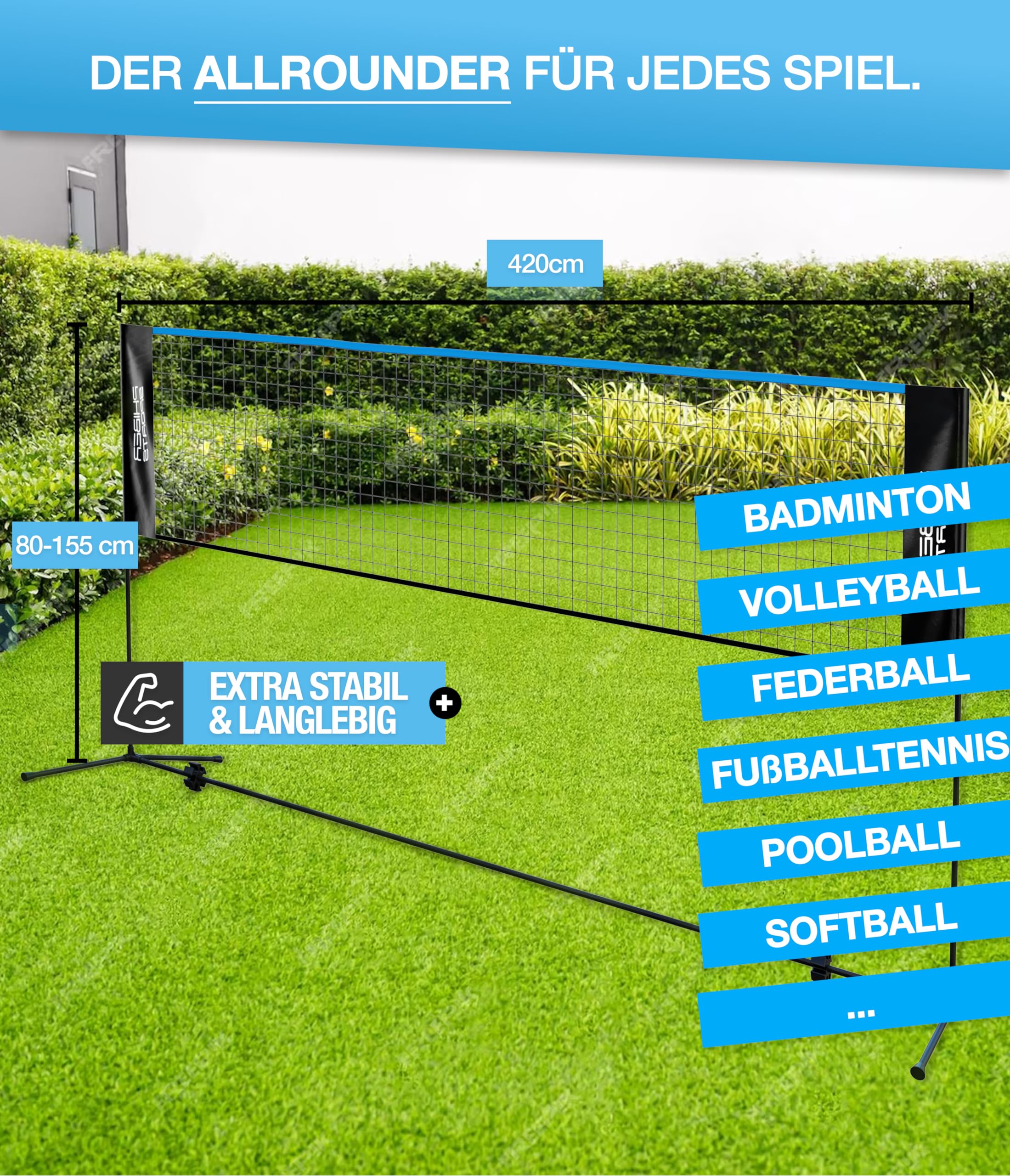 Detail Van Volleybalnet Over Blauw Water Zwembad In Een Resort In Phuket Thailand