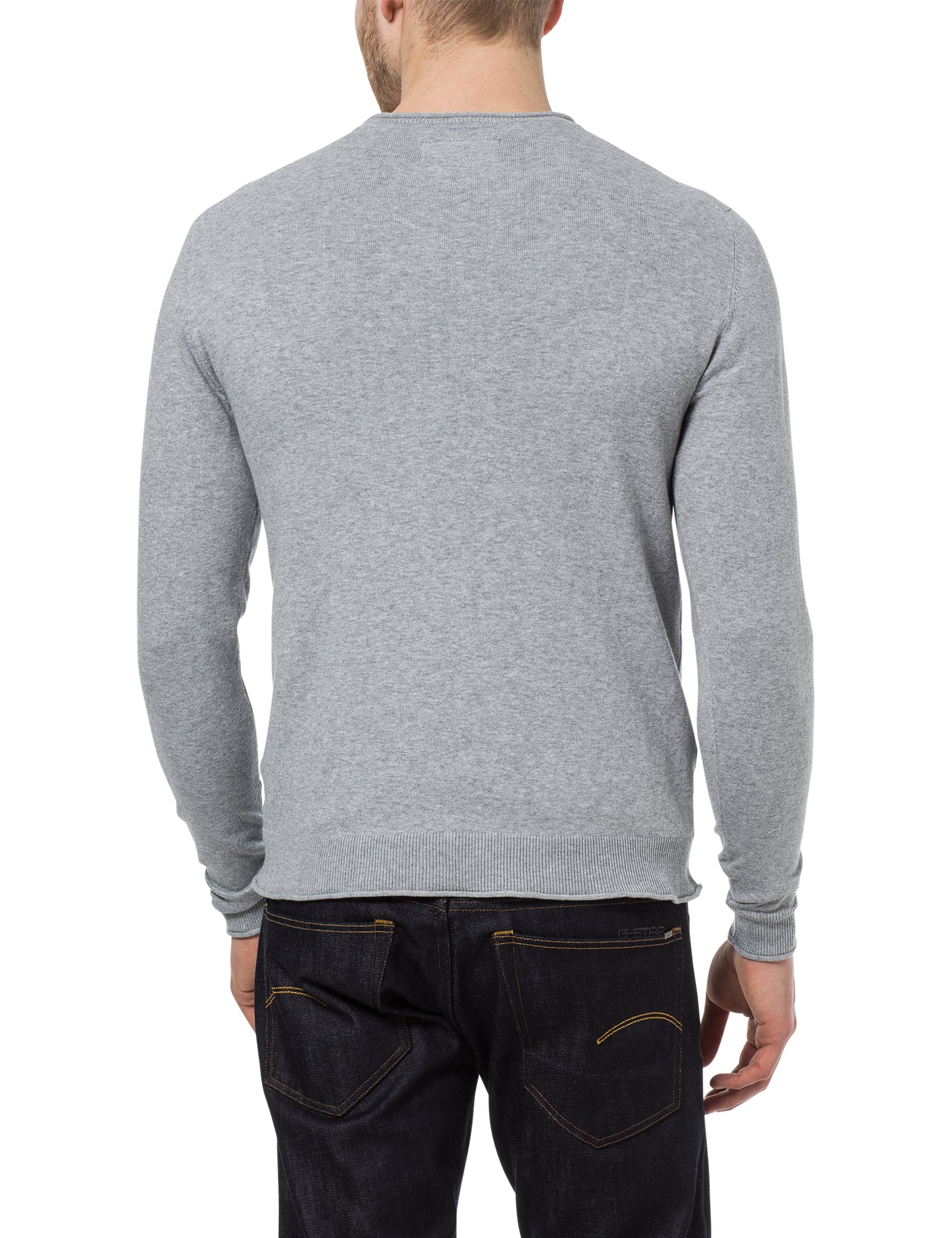 James Tyler Pullover Uomo Scollo Tondo | Con Lista Bottoni E Toppe Gomito A Contrasto | Stile Classico E Comodo - 6