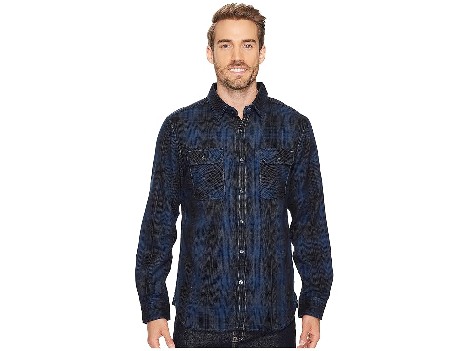 

The North Face Long Sleeve Alpine Zone Shirt (Shady Blue Plaid) Men's Long Sleeve Button Up