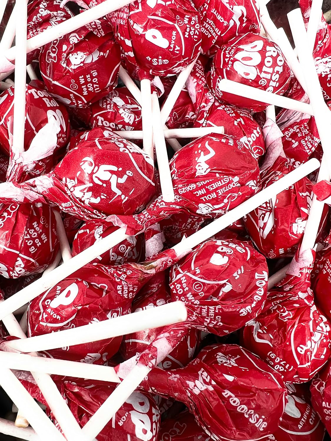 Cherry Red Tootsie Pops Bulk Candy 100 Count Lollipops Suckers Variety Value Pack Aprox. 4.5 lbs (72 Oz)