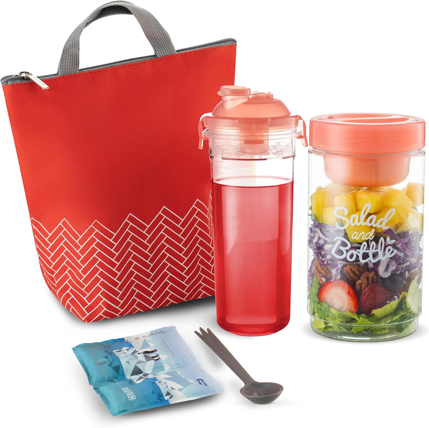 Komax Lunchmate Insulated Lunch Bag Set Thermal Lunch Box for Women