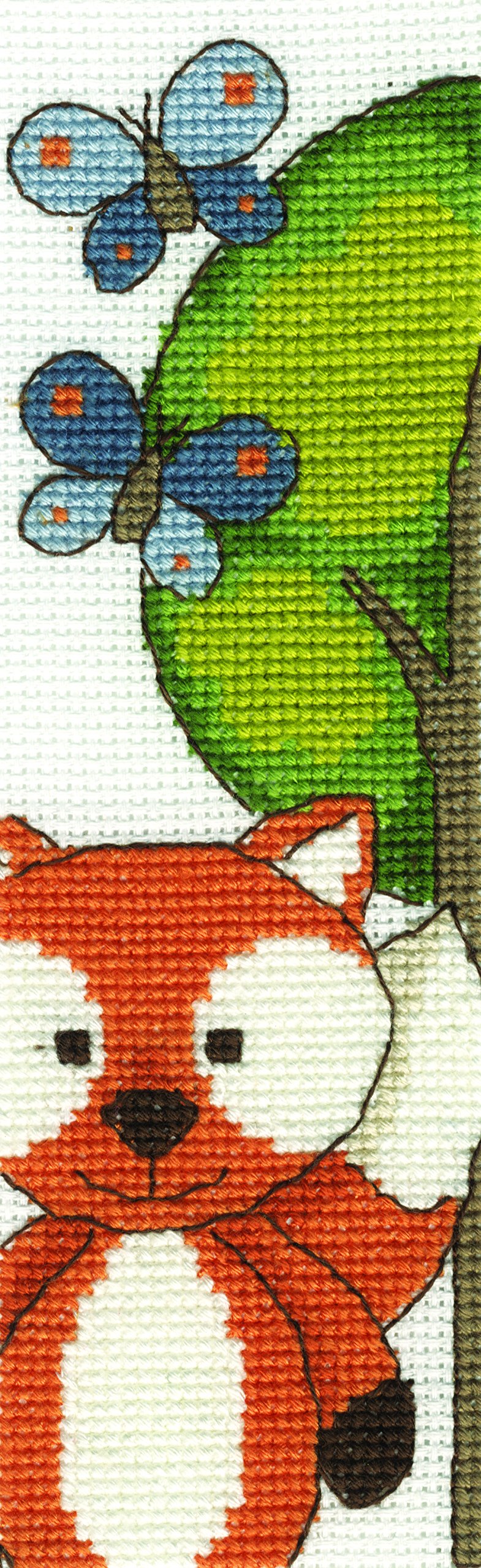 DMCCreative world The Fabulous Forest Butterfly Fun Cross Stitch Kit, Cotton, Multi-Colour