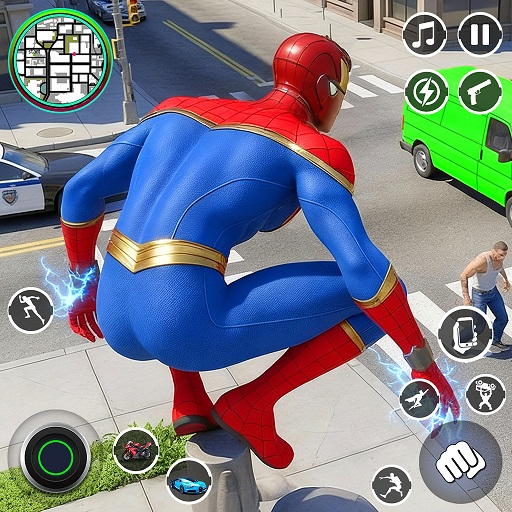 Spider Fighter Rope Hero Games Vice Town