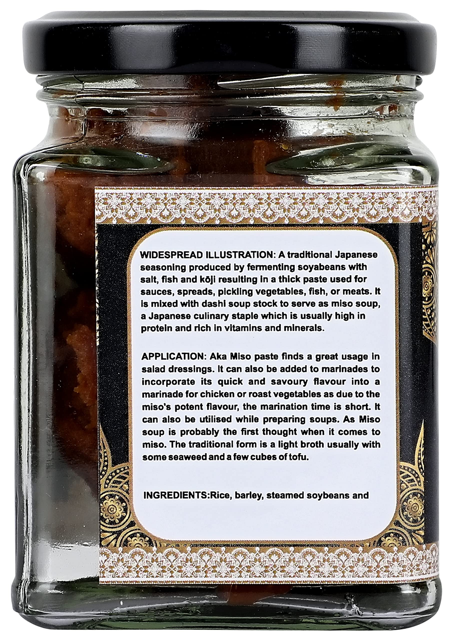 Nourcery Aka Miso Paste, 220 grams (Dark, Extra Matured, Soy-Based) - Image 4 thumbnail
