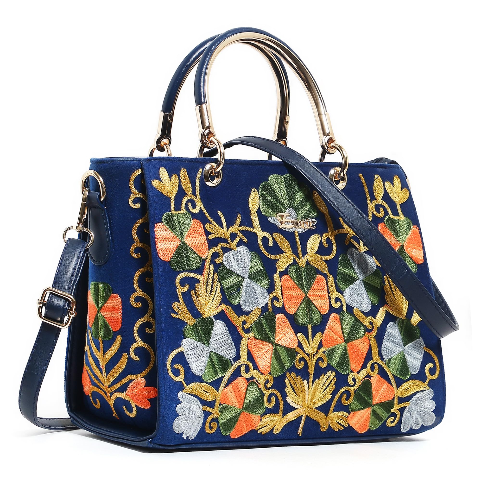 EXOTIC® Party Wedding collection embroidered velvet fabric hand bag for women (Blue) (B0DG24GZ7M) Amazon Price History, Amazon Price Tracker