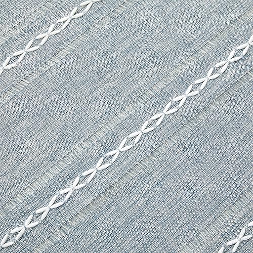 Miniatura 4 de RoomTalks Cortina de ducha de estilo bohemio verde estilo casa de campo, lino resistente de alta calidad, bonita, moderna, elegante, juego de