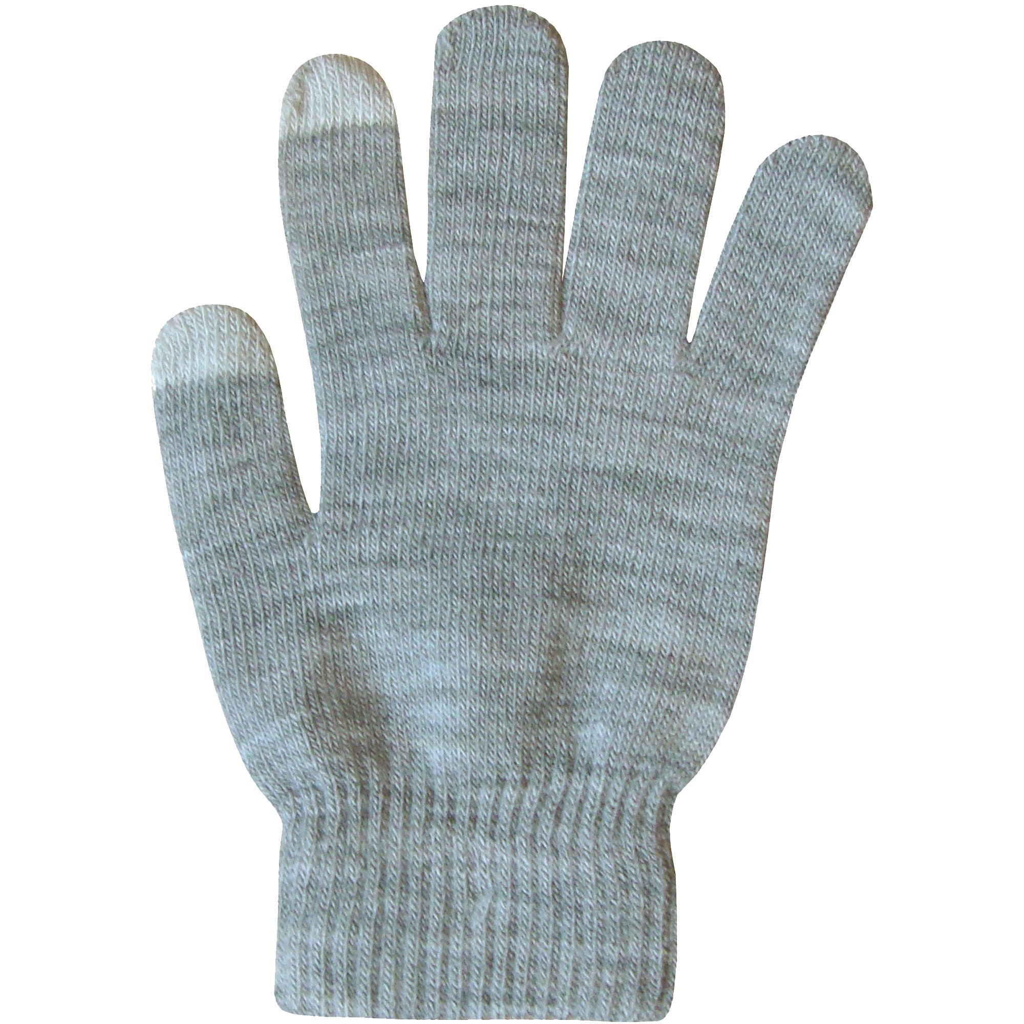 Teddyt's Women's Grey Super Soft Knitted Touch Screen Smart Phone Winter Gloves (Grey)
