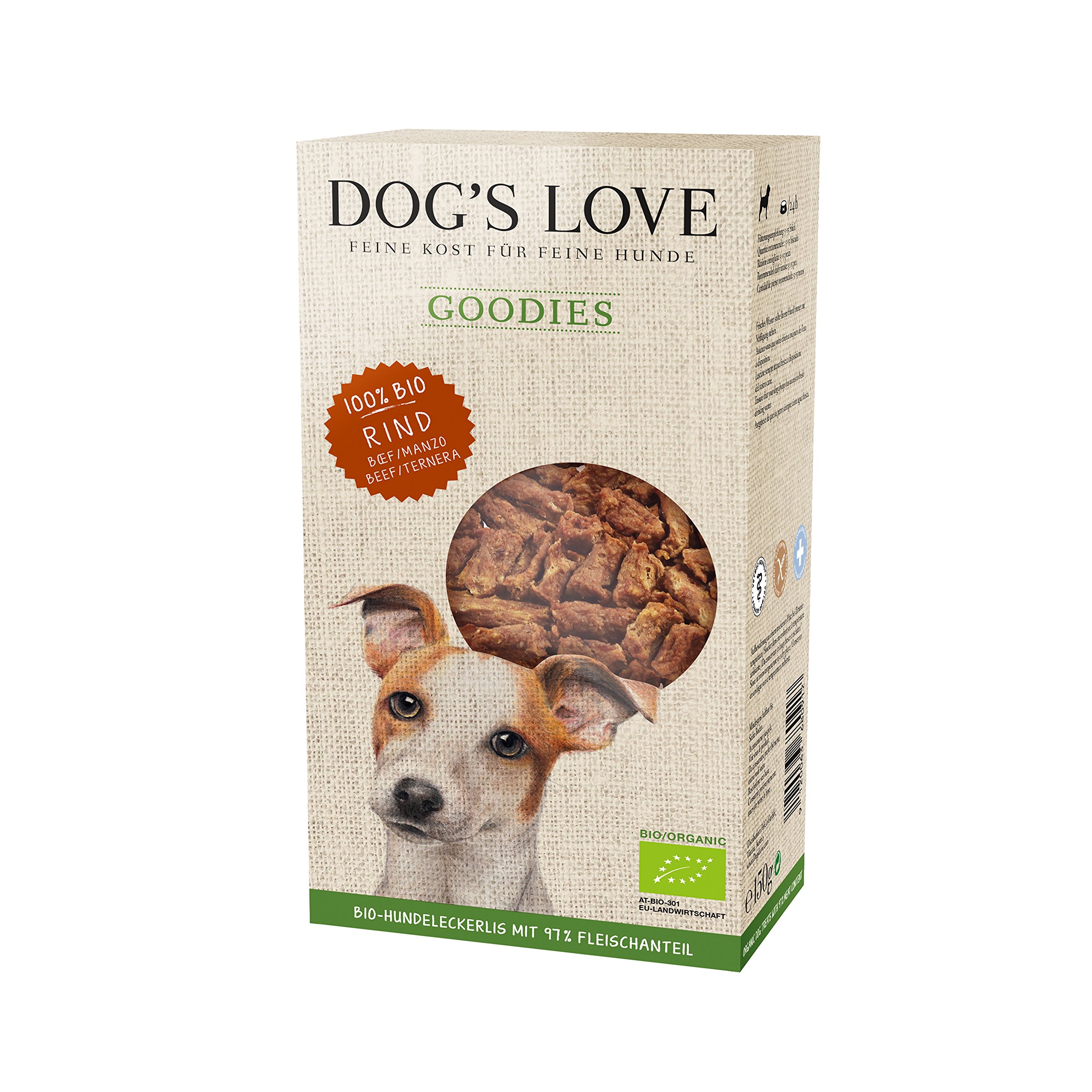 DOG'S LOVE Bio Rind, 6er Pack (6 x 150 g)