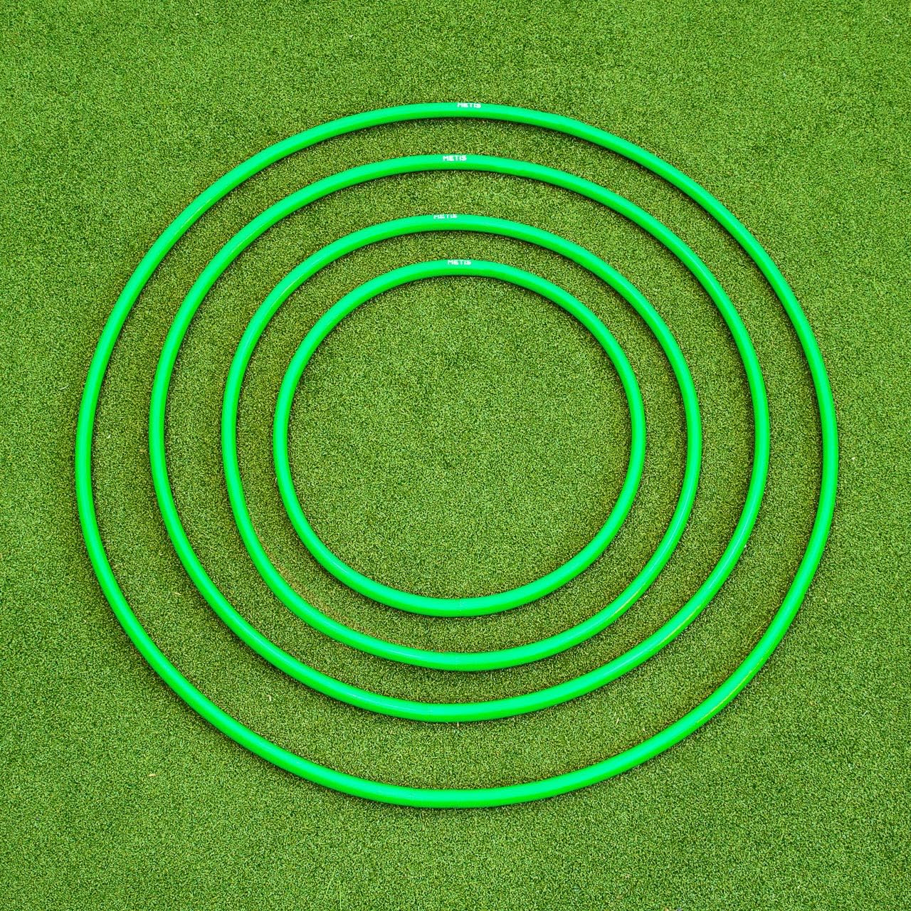 METIS Hula Hoops | Pack of 6 or 12 | Fitness, Exercise, Gymnastics, Kids, Adults, Dog Agility [Available in 4 Sizes]