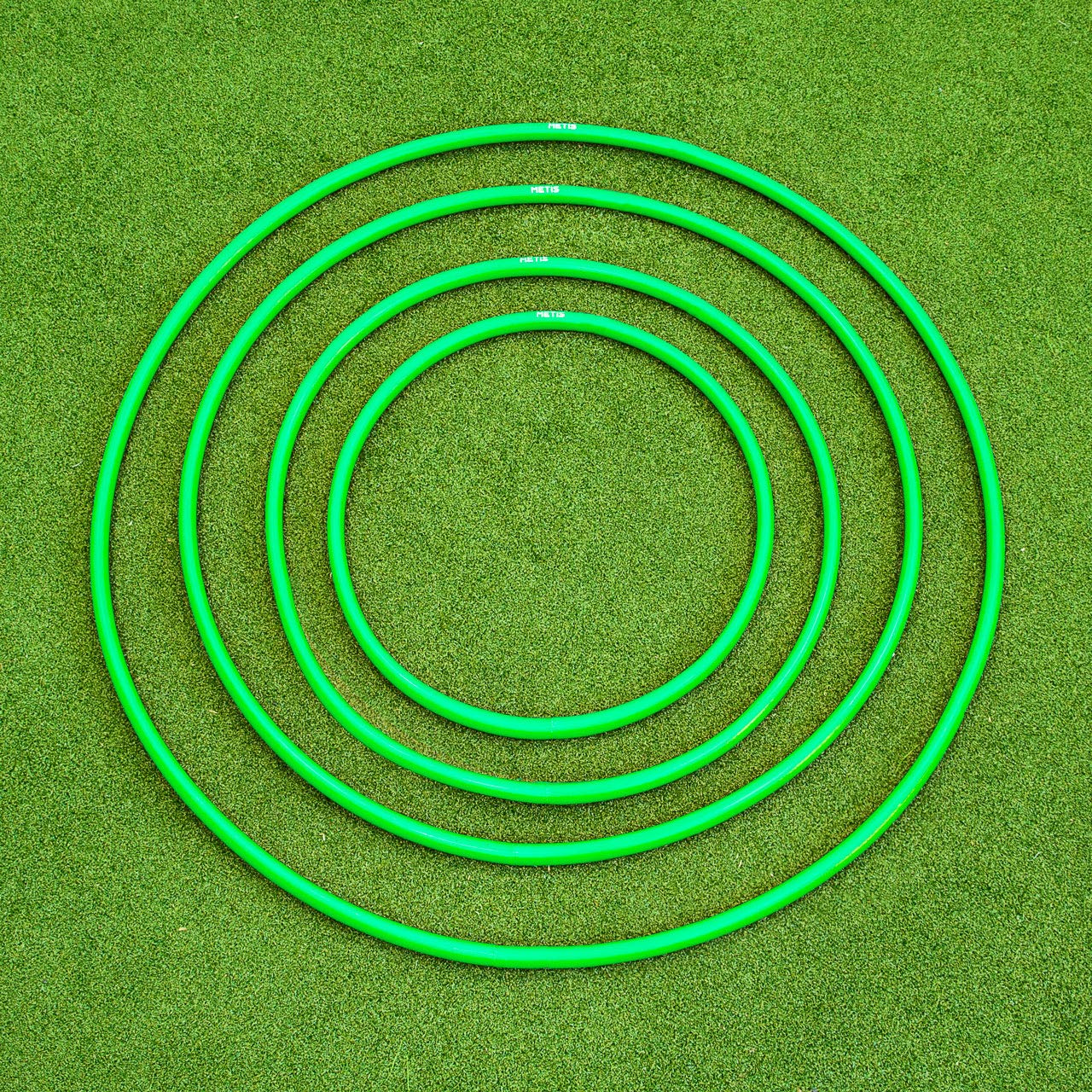 METIS Aro de Hula Hoops - Fitness, Danza y Ejercicio | Paquete de Aros 6 o 12 - Varias Opciones de Color | Tamaños de Aro: 45 cm, 60 cm, 76 cm y 92 cm | Ejercicio para ninos y Adultos