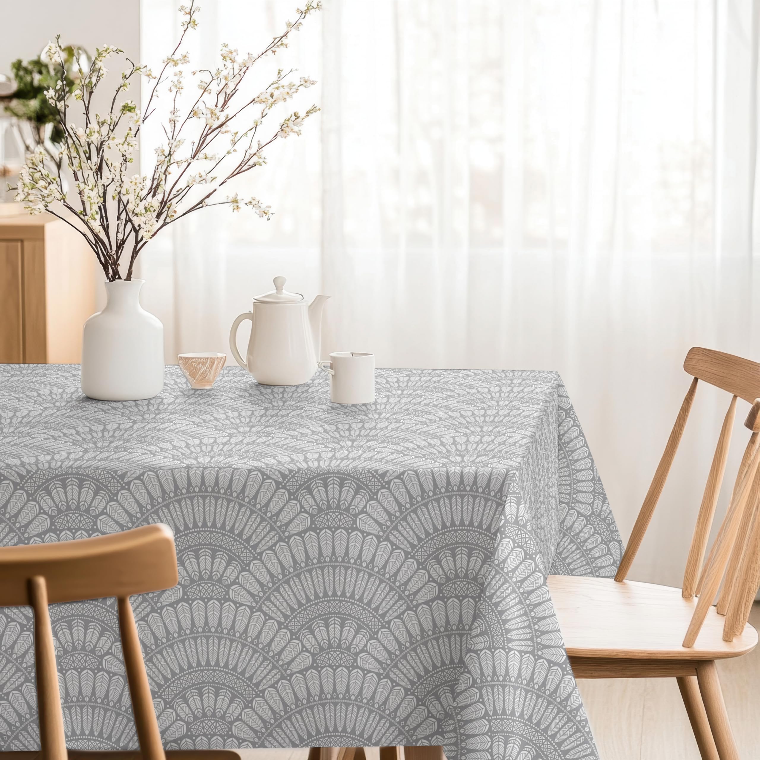 Martina Home Cies Resin Tablecloth Grey 140 Round