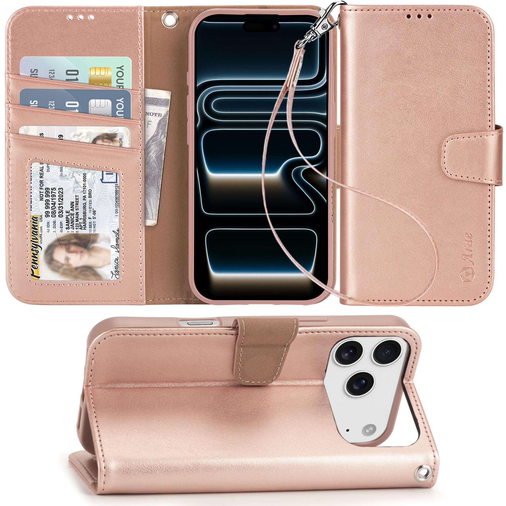 【16円】 Amazon Haul iPhone 17 Pro ウォレットカードホルダー付きケース 【送料無料】