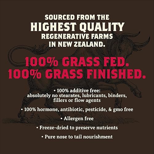 Miniatura 4 de Heart & Soil Matriz ósea alimentada con pasto apoya la salud, la fuerza y la flexibilidad de los huesos y las articulaciones (180 cápsulas)