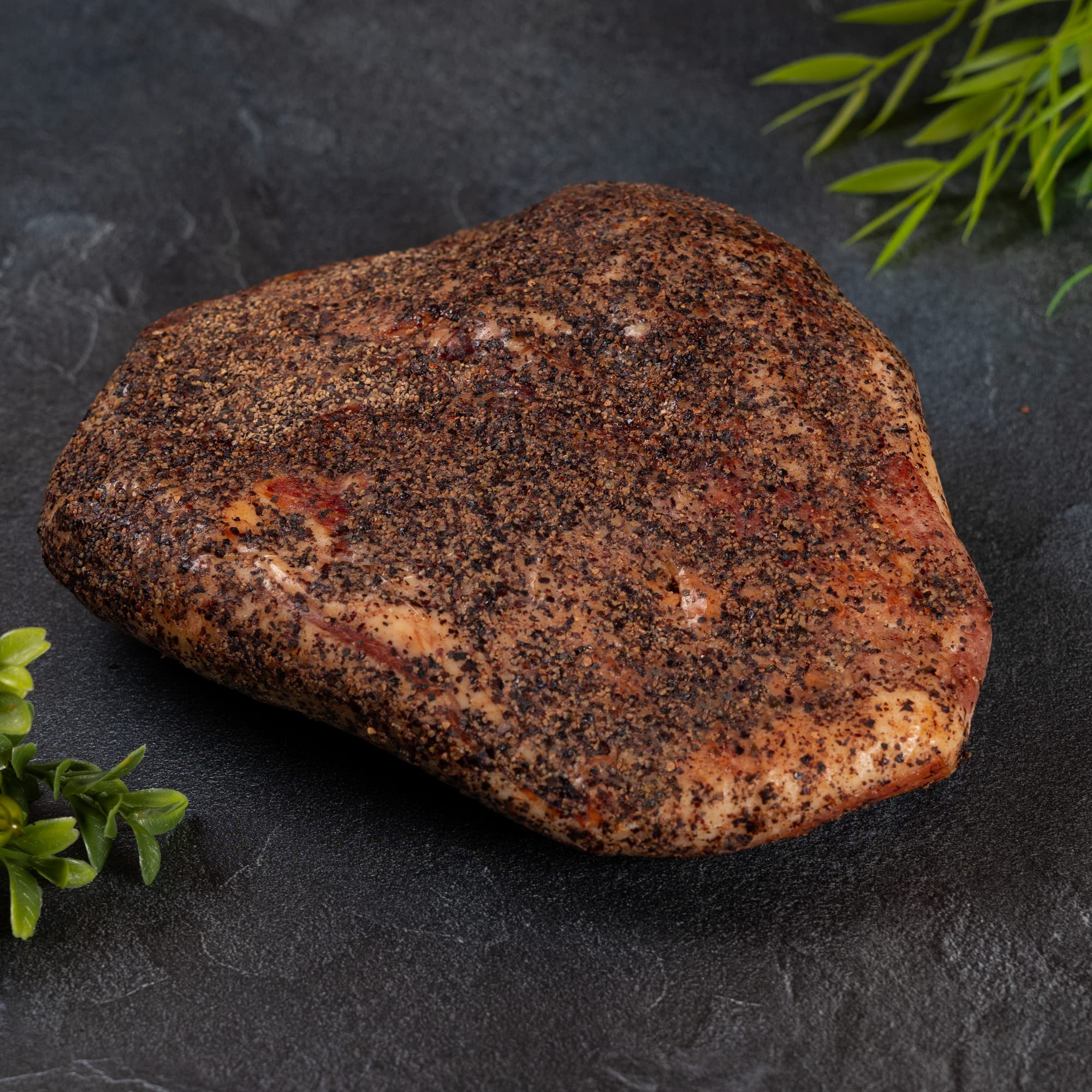 WURSTBARON® Guanciale Fettbacke getrocknet mit Pfeffer, Speck aus Italien, ca. 1,0 kg (Set aus 2x 500g)