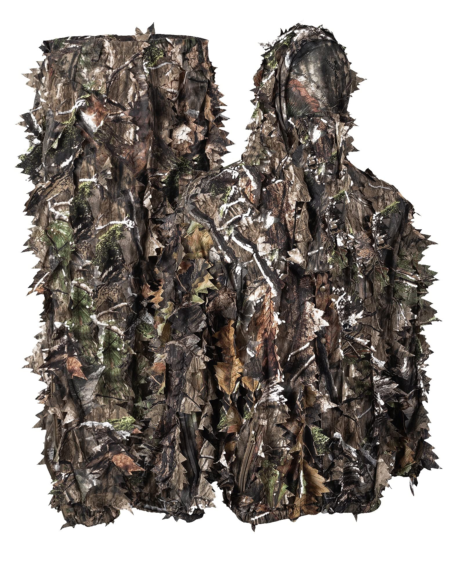 Leafy Suit - Hunting Gear Suit for Men, Camo Breathable Jacket, Hunting Accessories, Mossy Oak Country DNA Pattern