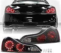 Vista 1 de USR DEPO 08-15 G37 Q60 UPGRADE JDM - Luces traseras LED de carcasa negra (izquierda + derecha) compatibles con Infiniti G37 2008-2013 / Q60