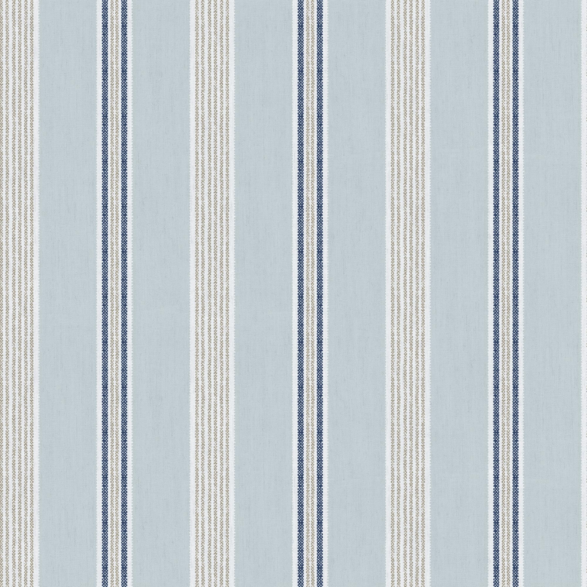 Galerie Cottage Chic Blue Multi Stripe EcoDeco Material Wallpaper Roll
