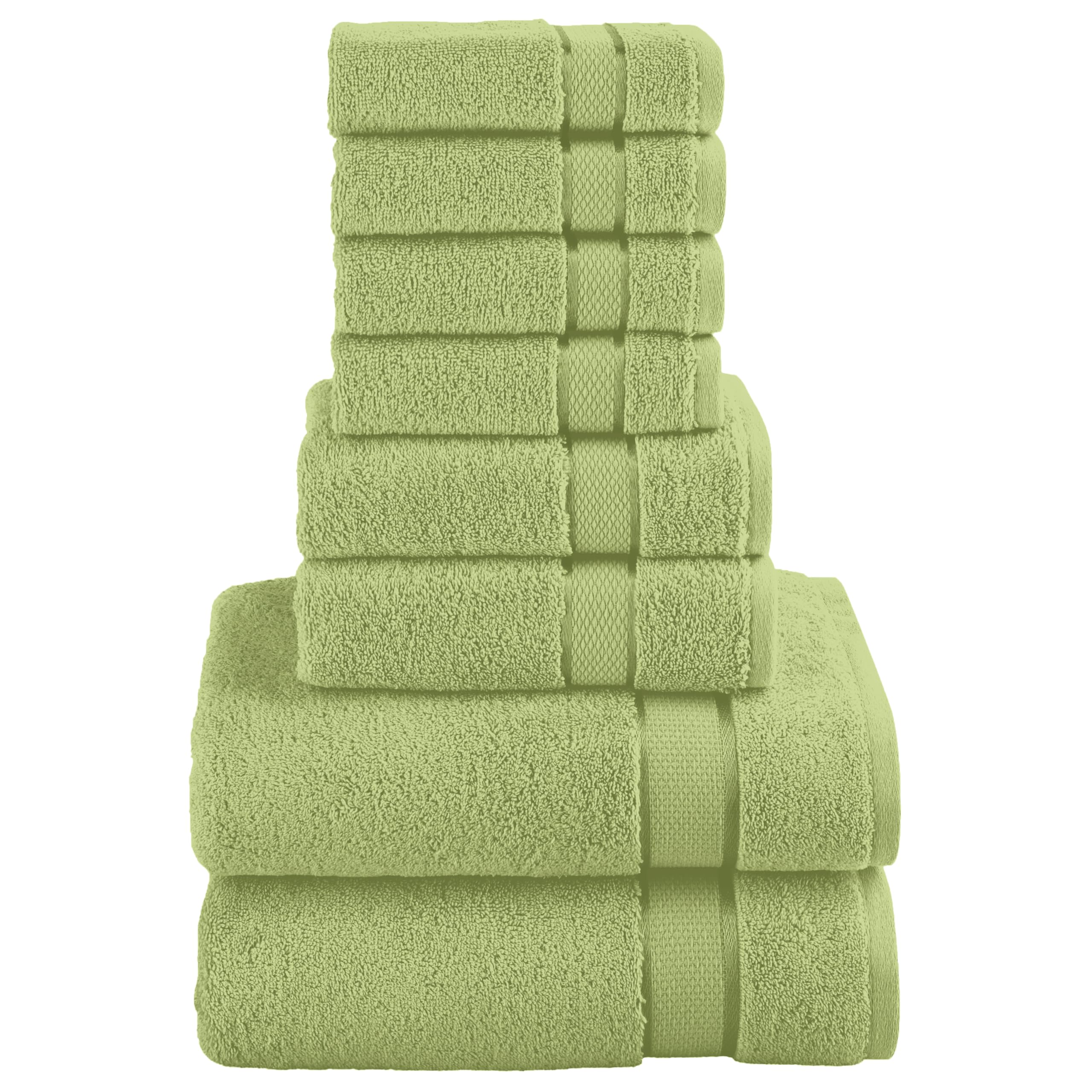 Elegant Comfort 8-częściowy zestaw ręczników z bawełny premium, zawiera 4 myjki, 2 ręczniki do rąk i 2 ręczniki kąpielowe, 100% bawełna turecka – bardzo chłonne i super miękkie ręczniki do łazienki,