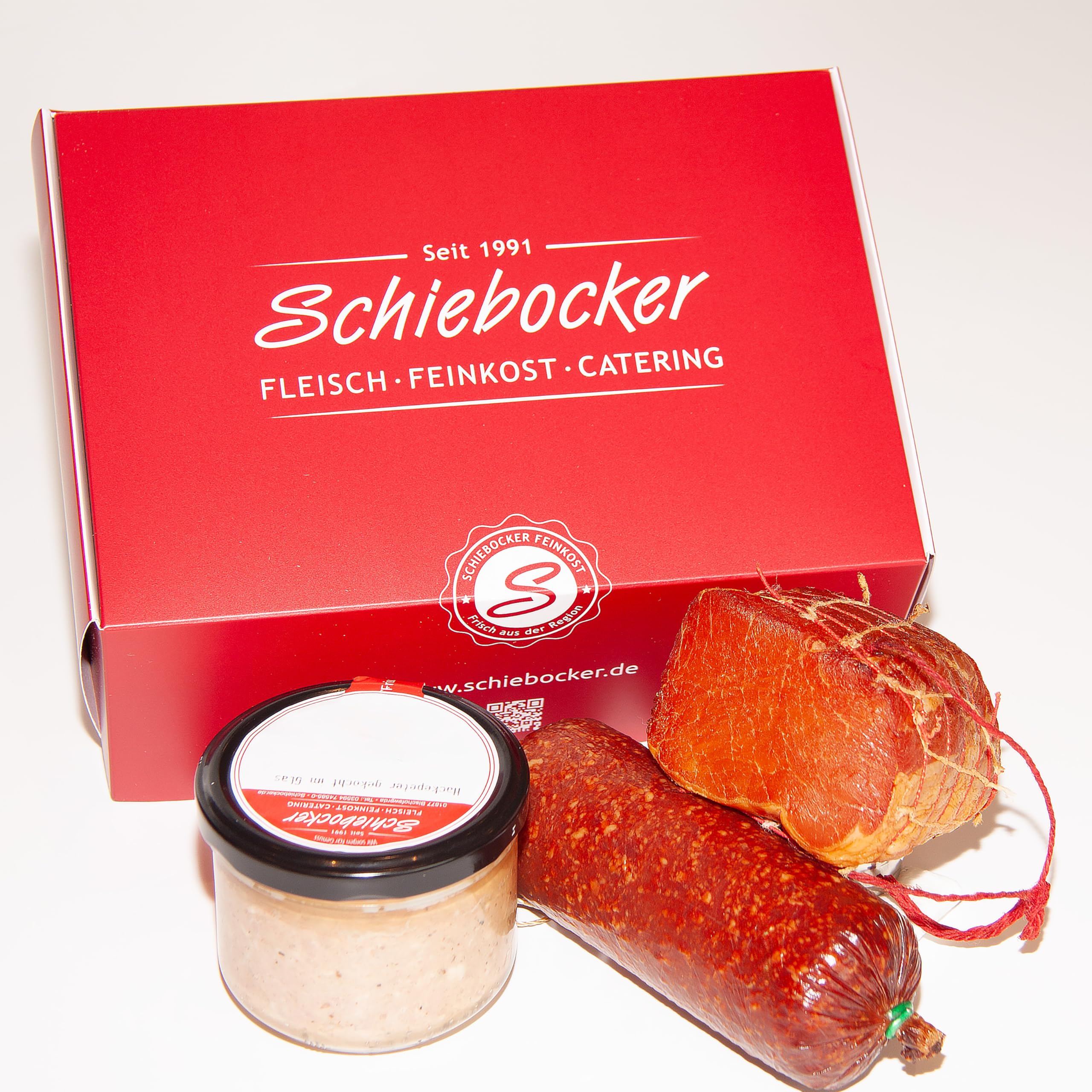Wurstpaket Oberlausitz Präsentkorb Edel Salami geräucherter Schinken Leberwurst Geschenkkorb