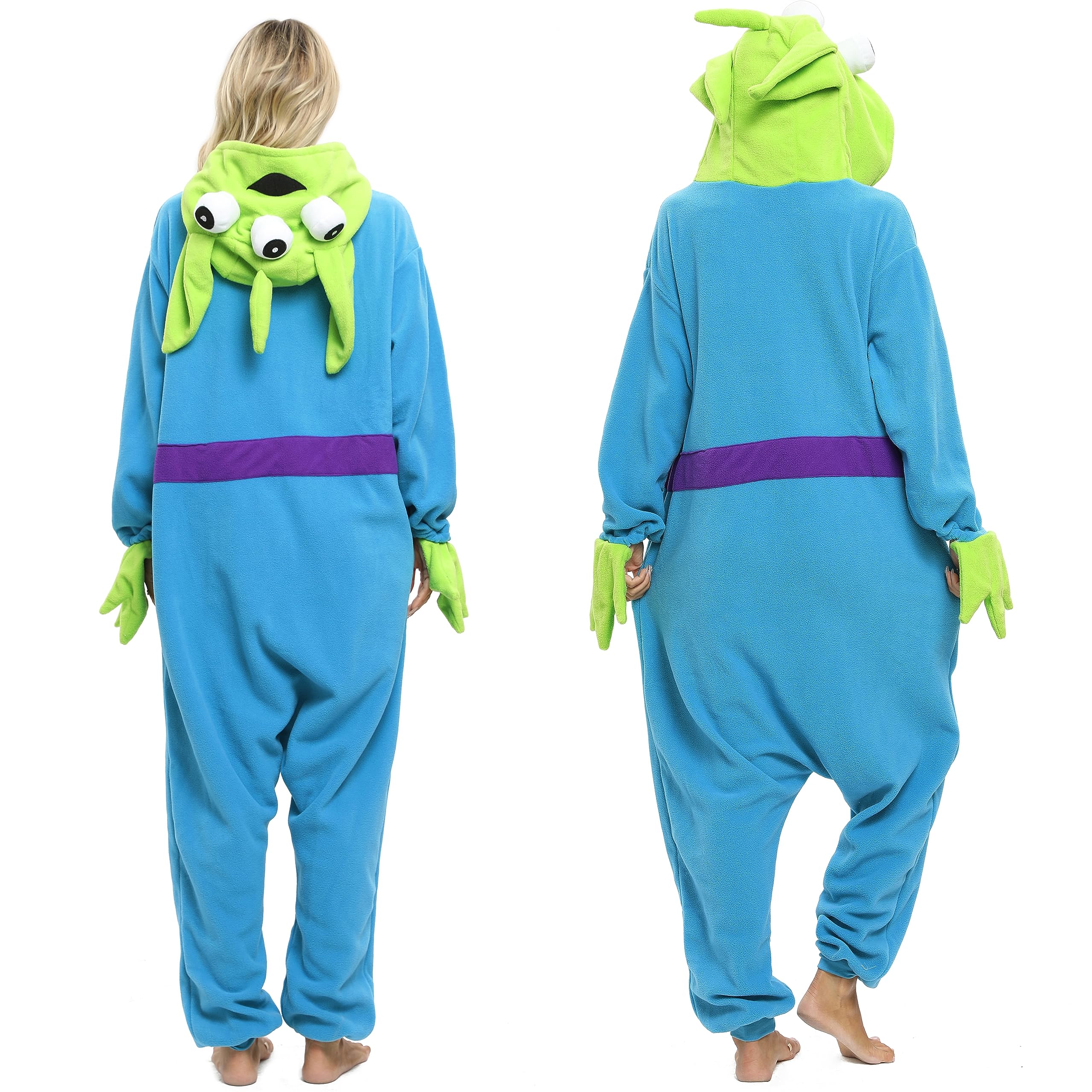 NAITOKE Disfraz de animal para adultos, disfraz de Halloween, pijama de una pieza para mujeres, hombres y adolescentes