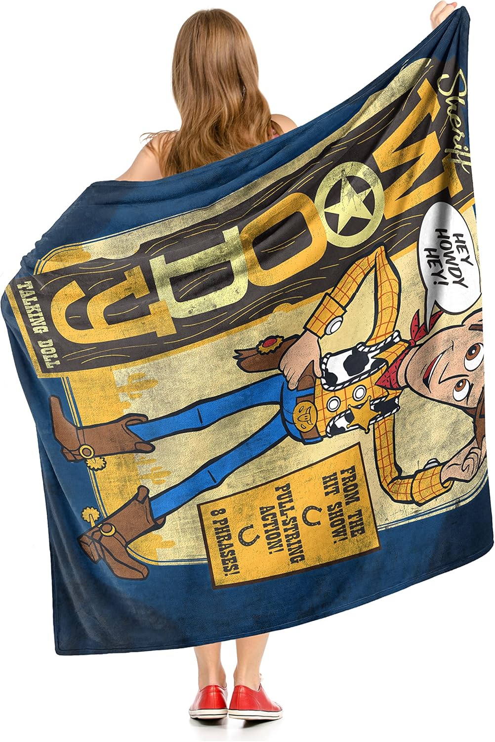 Northwest Toy Story Silk Touch Throw Blanket, 50" x 60", Western Woody